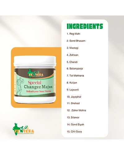 Zen Veda Special Changez Majun Ayurvedic Ingredients Used
