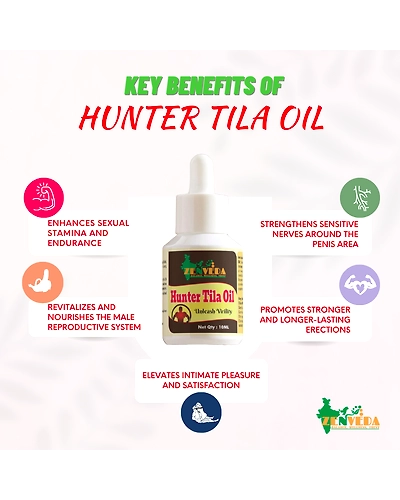 Zen Veda Hunter Tila Oil Product Key Benefits