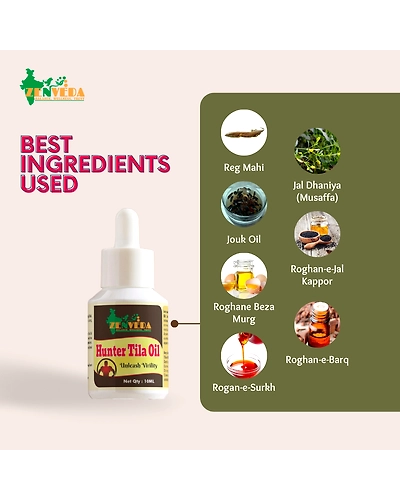 Zen Veda Hunter Tila Oil Product Ayurvedic Ingredients