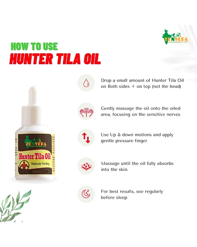 Zen Veda Hunter Tila Oil Direction For Use