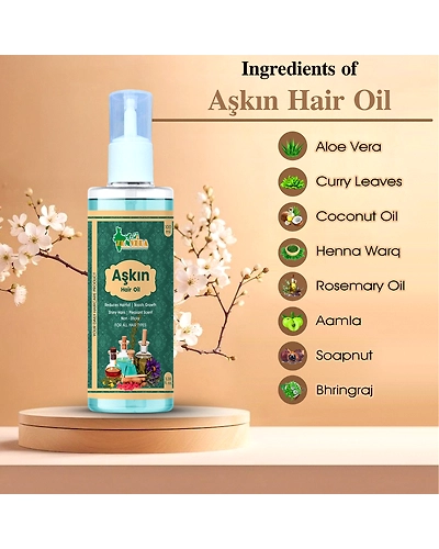 Zen Veda Askin Hair Oil Product Ayurvedic Ingredients