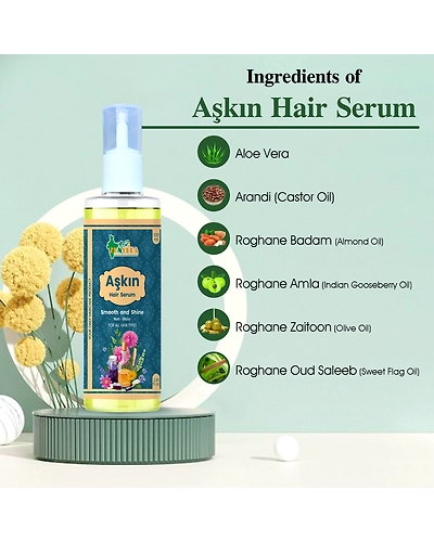 Zen Veda Askin Hair Serum Product Ayurvedic Ingredients