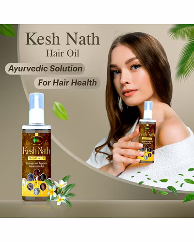 Zen Veda | Kesh Nath Herbal Hair Oil | Anti Hair Fall | Anti Dandruff | Hair Care Oil | Unisex - 100ml-12753641