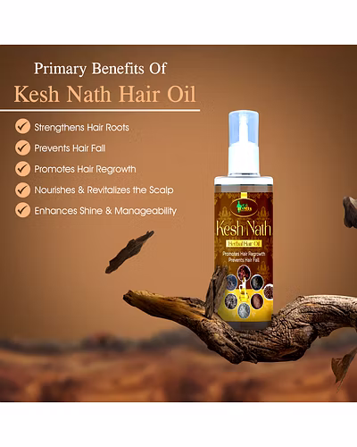 Zen Veda | Kesh Nath Herbal Hair Oil | Anti Hair Fall | Anti Dandruff | Hair Care Oil | Unisex - 100ml-1