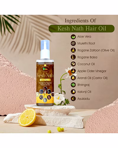 Zen Veda | Kesh Nath Herbal Hair Oil | Anti Hair Fall | Anti Dandruff | Hair Care Oil | Unisex - 100ml-2