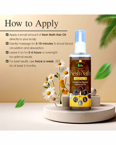 Zen Veda | Kesh Nath Herbal Hair Oil | Anti Hair Fall | Anti Dandruff | Hair Care Oil | Unisex - 100ml-3