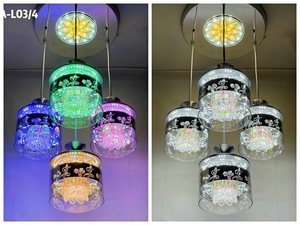 4 light glass hanging-12476391