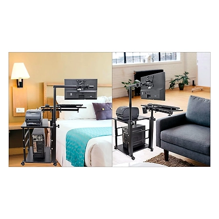 Isomars Computer Table - Adjustable - Professional Workstation for Computer - Ideal for Home, Schools, Office, Hospitals, Gaming Etc.-1