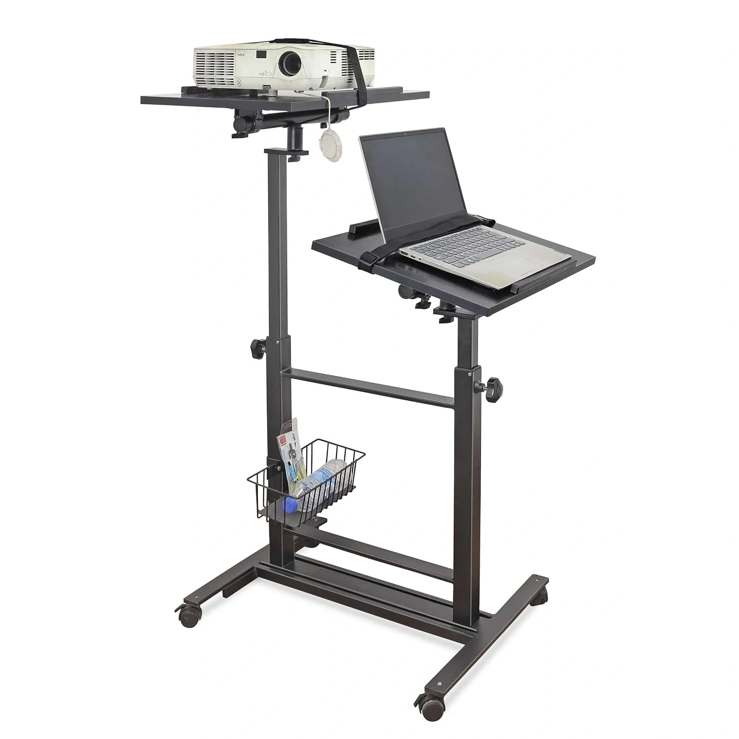 Isomars Sit &amp;Stand 360° 2 Platforms Laptop &amp; Projector User Table-12491060
