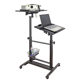 Isomars Sit &Stand 360° 2 Platforms Laptop & Projector User Table