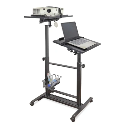 Isomars Sit &Stand 360° 2 Platforms Laptop & Projector User Table