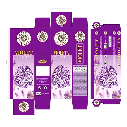Shiva Natraj Classic Violet Perfumed Incense Sticks-12628214