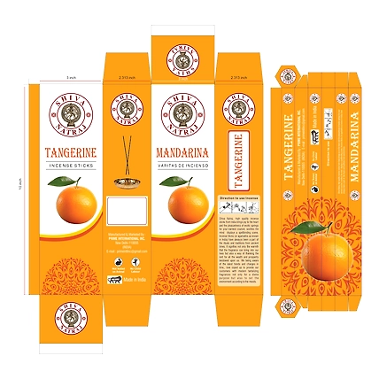 Shiva Natraj Classic Tangerine Perfumed Incense Sticks-12628218