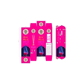Shiva Natraj Classic Rose Musk Perfumed Incense Sticks