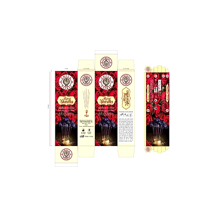 Shiva Natraj Classic Rose Vanilla Perfumed Incense Sticks-12628272