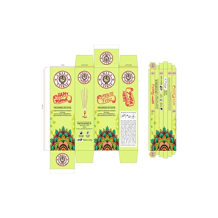 Shiva Natraj Classic Happy Mind Perfumed Incense Sticks-12628252