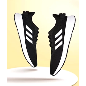 Fluo M Running Shoes For Men  (Black)