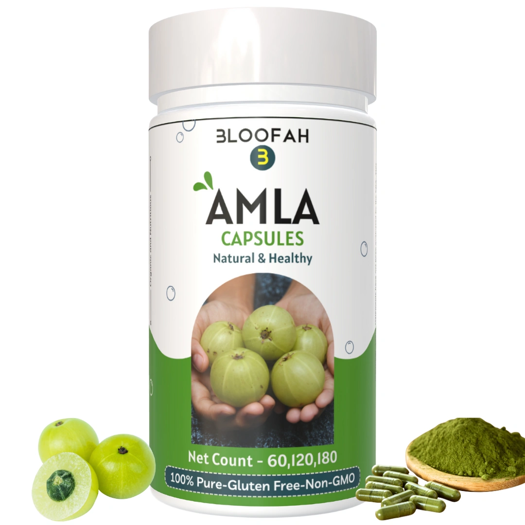 Amla Capsules 500mg - 120 Count | 100% Natural &amp; Pure Amla Powder (Phyllanthus emblica) Herbal Supplement-12479565