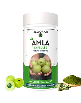 Amla Capsules 500mg - 120 Count | 100% Natural & Pure Amla Powder (Phyllanthus emblica) Herbal Supplement