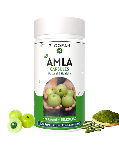 Amla Capsules 500mg - 120 Count | 100% Natural &amp; Pure Amla Powder (Phyllanthus emblica) Herbal Supplement-AmlaC