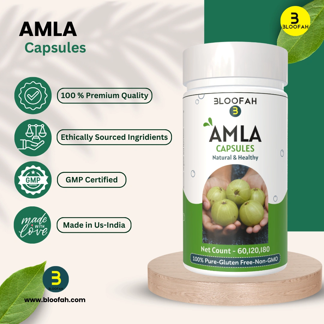 Amla Capsules 500mg - 120 Count | 100% Natural &amp; Pure Amla Powder (Phyllanthus emblica) Herbal Supplement-3