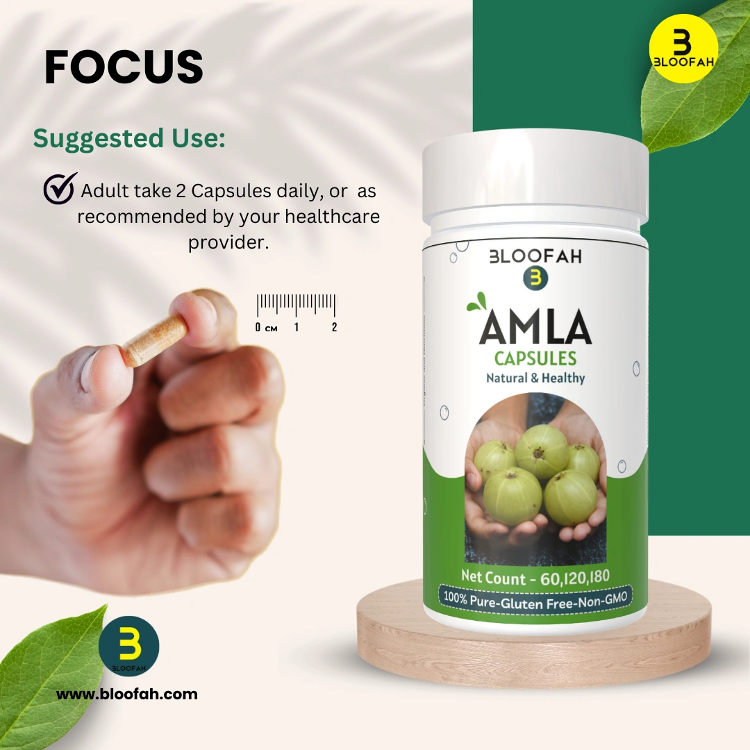 Amla Capsules 500mg - 120 Count | 100% Natural &amp; Pure Amla Powder (Phyllanthus emblica) Herbal Supplement-4