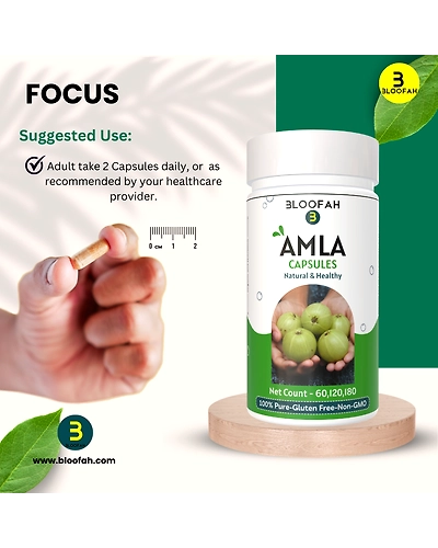 Amla Capsules 500mg - 120 Count | 100% Natural &amp; Pure Amla Powder (Phyllanthus emblica) Herbal Supplement-4