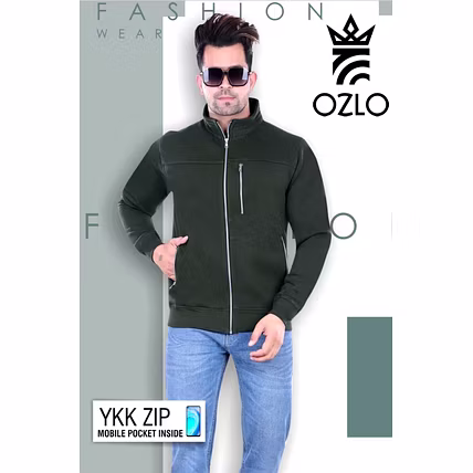OZLO Men&#039;s Fleece Utility Collar Sweatshirt-12486290