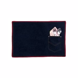 red border table mats el104082