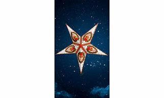 Multicolour Christmas Star_67