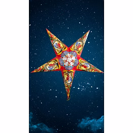 multicolour christmas star_82