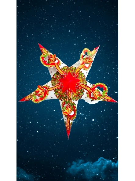 Multicolour Attachment on Multicolour Christmas Star_333CH-EL1050062
