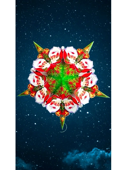 Multicolour Attachment on Multicolour Christmas Star_336CH-EL1050064