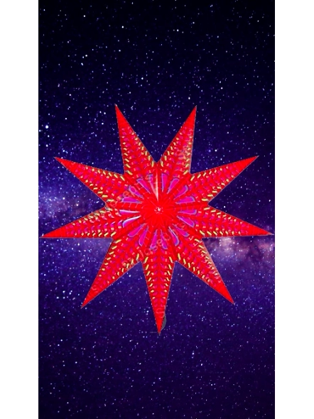 Thick White Board with White colour Tissue Christmas Star_181CL