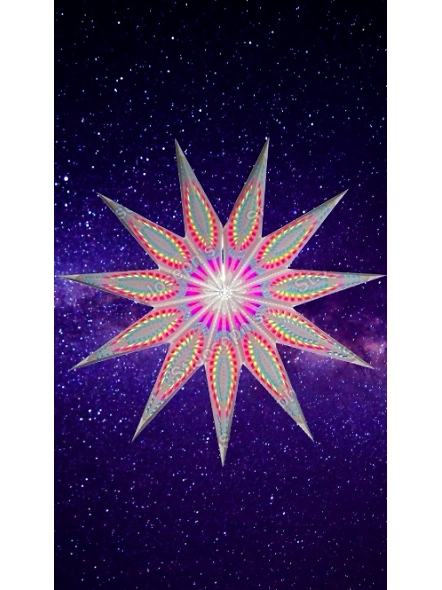 Thick White Board with White colour Tissue Christmas Star_188PT