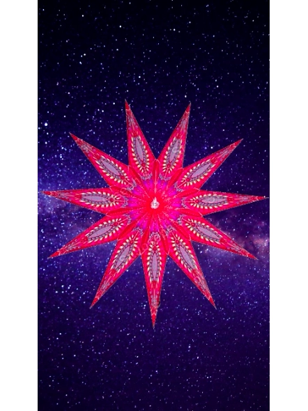 Thick White Board with White colour Tissue Christmas Star_188CL