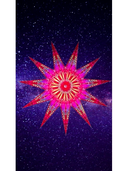 Thick White Board with White colour Tissue Christmas Star_189CL