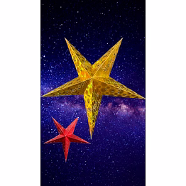 mini medium stars- metallic matt board _lf21