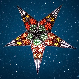 christmas star in mogra black 2034-bk