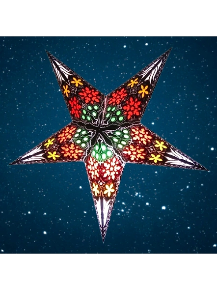 Christmas Star in Mogra Black 2034-BK-EL1050164