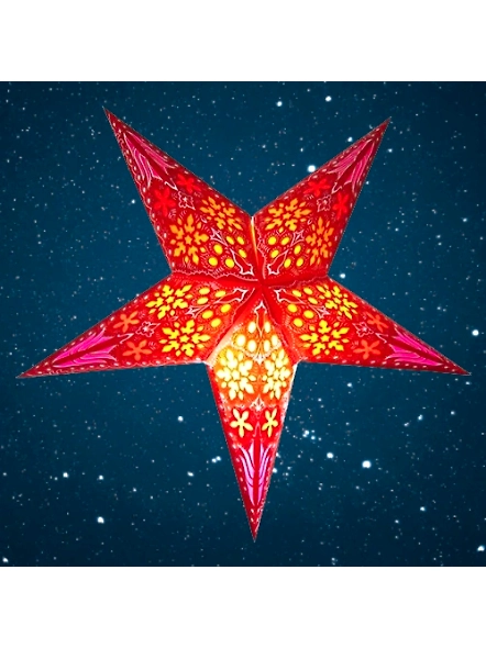 Christmas Star in Mogra Orange  2034-O-EL1050165