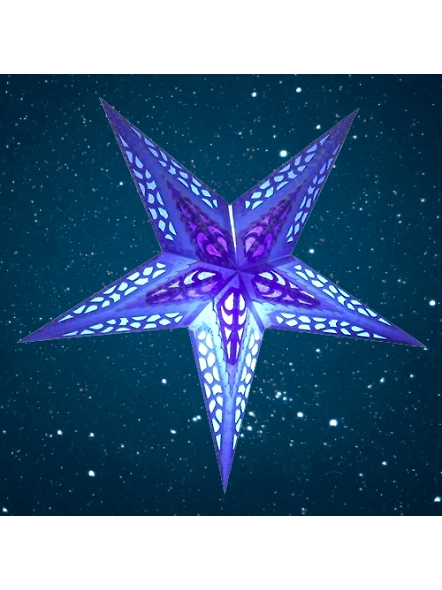 Christmas Star in Mosaic - Blue
w/Gold Tendrils  2035-B