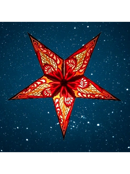Christmas Star in Twilight -Red Yellow
 2022-RY