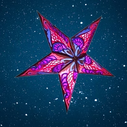 christmas star in twilight -purple & blue 2022-ry