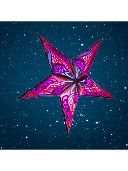 Christmas Star in Twilight -Purple & Blue
 2022-RY