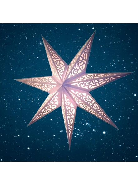 Christmas Star in Filigree - White
138- W