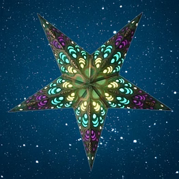 christmas star golden peacock 297