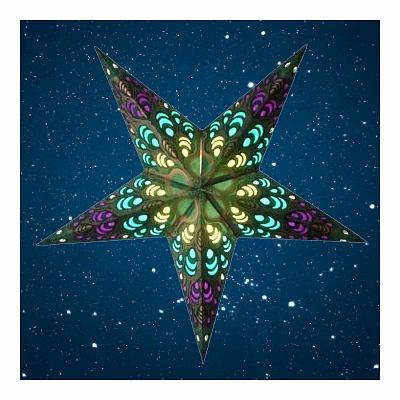 christmas star golden peacock 297