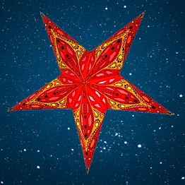 christmas star exotic dahlia - red 296-r