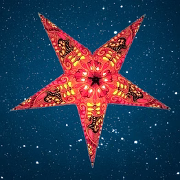 christmas star oriental swan - magenta 294-m